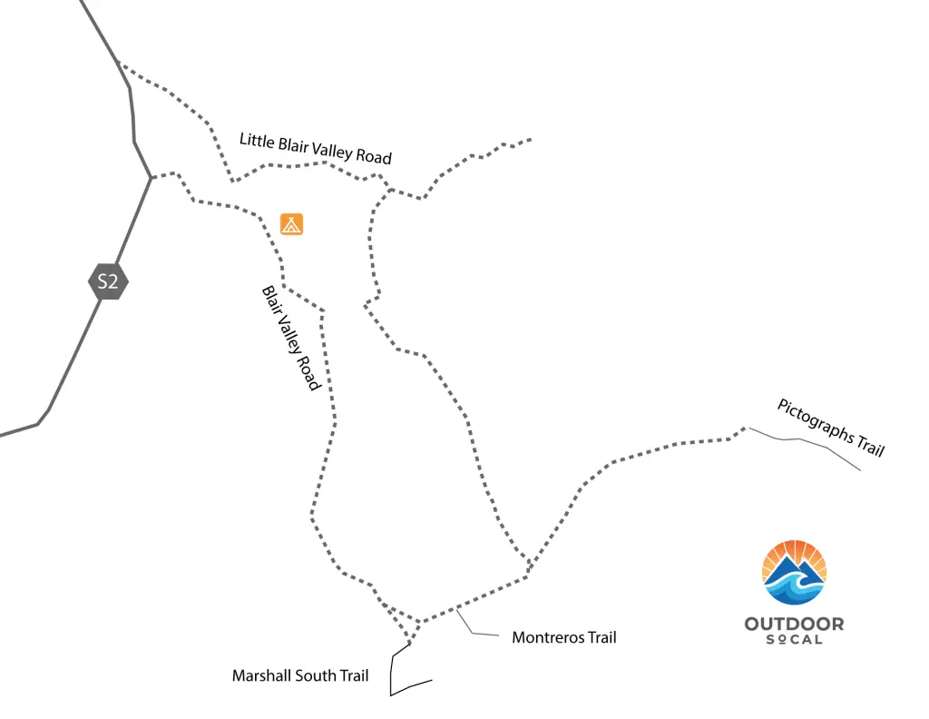 Anza Borrego Blair Valley Map